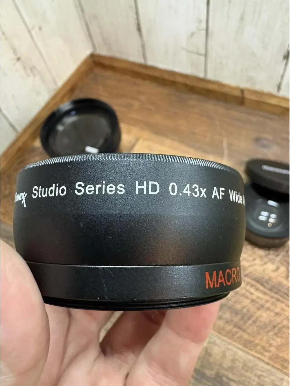 Lot 3 Japanese Lens Conversions: .43 Wide Angle 55mm & 58mm, 2.2x Telephoto 52mm